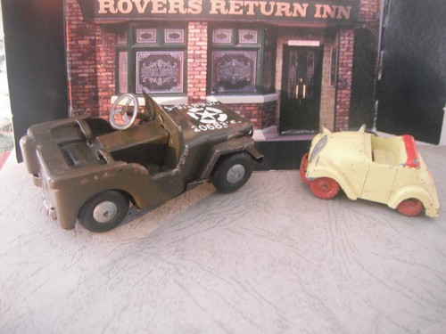 Vintage minic jeep tin - vintage,